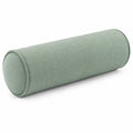 Cuscino cilindrico 18 x 45 cm in tessuto verde salvia per divano e letto