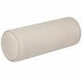 Cuscino cilindrico 20 x 50 cm in tessuto beige per supporto decorativo