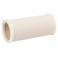Cuscino cilindrico 20 x 45 cm in velluto a coste beige - morbido decorativo