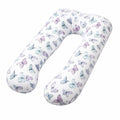 Cuscino gravidanza a U 140 cm in tessuto bianco con farfalle - supporto per il riposo